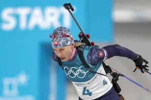 Anastasia Kuzmina ZLATO v pretekoch s hromadným štartom na ZOH 2018, fotografia 2