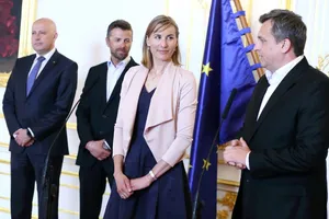 Anastasia Kuzmina na slávnostnom obede s predsedom NRSR Andrejom Dankom, fotografia 1