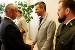 A. Kuzmina na prijatí u ministra obrany SR Petra Gajdoša, fotografia 4