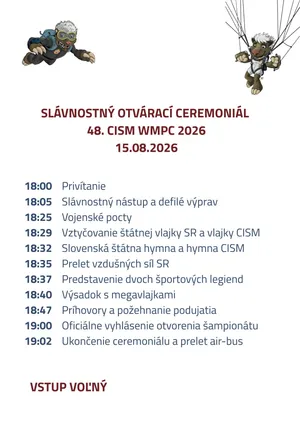 48. Armádne majstrovstvá sveta v parašutizme (CISM): Pozrite si kompletný program, fotografia 2