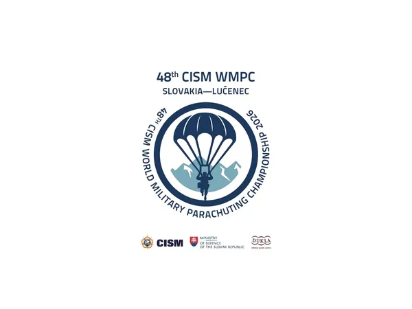 Logo 48. armádnych majstrovstiev sveta v parašutizme CISM, Slovensko, Lučenec 2026